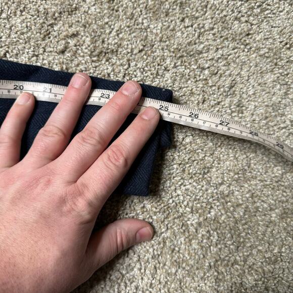 Todd Synder ITALIAN WOOL SPORT COAT IN BLUE HERRINGBONE 46R - Picture 7 of 8